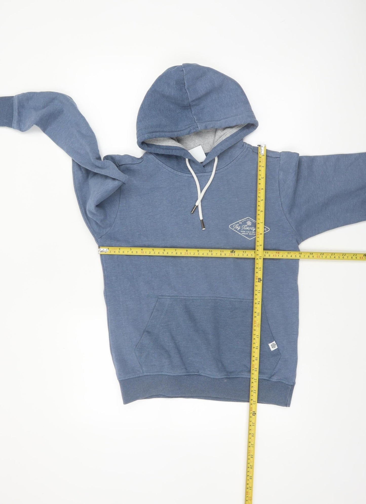 TOG24 Women's Blue Pullover Hoodie Size 8 Cotton Blend