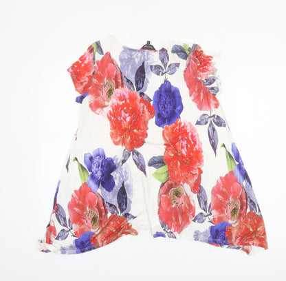 Phase Eight Women’s Multicoloured Floral Jersey Tunic Top Size 14