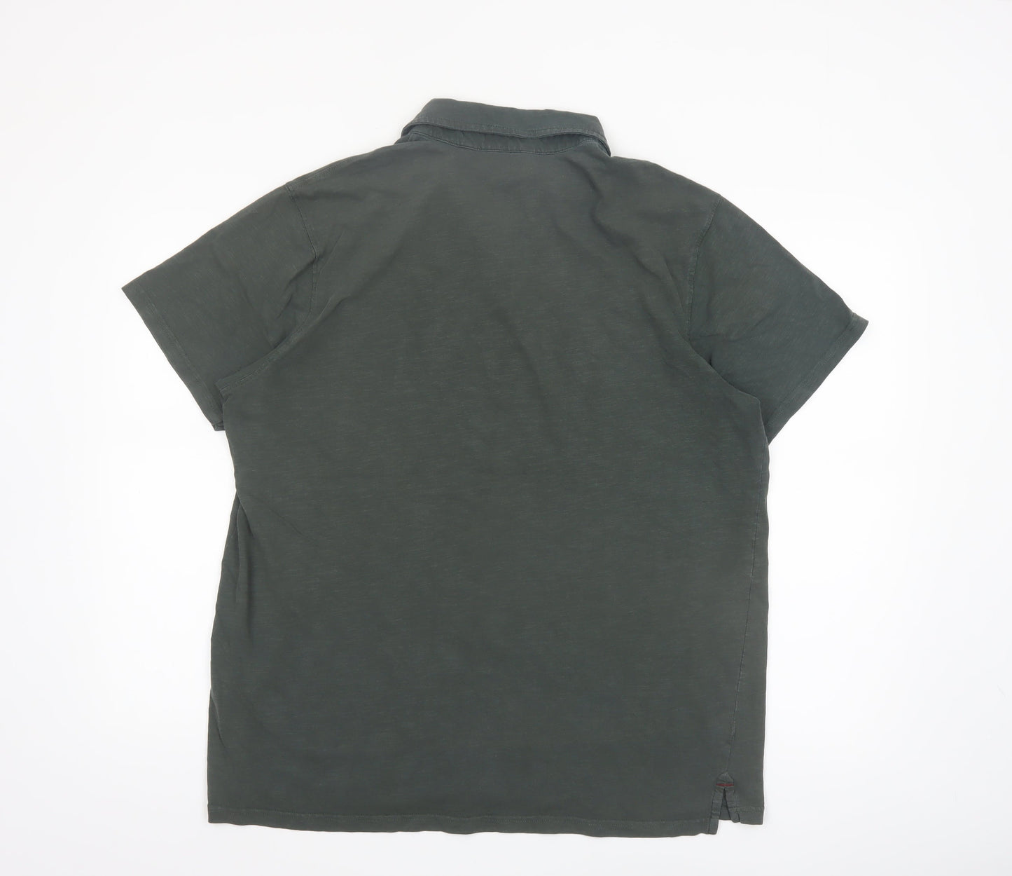 Mountain Warehouse Men's Green Organic Cotton Polo Shirt XL