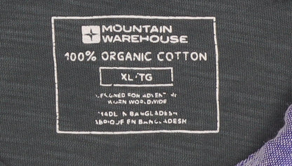 Mountain Warehouse Men's Green Organic Cotton Polo Shirt XL