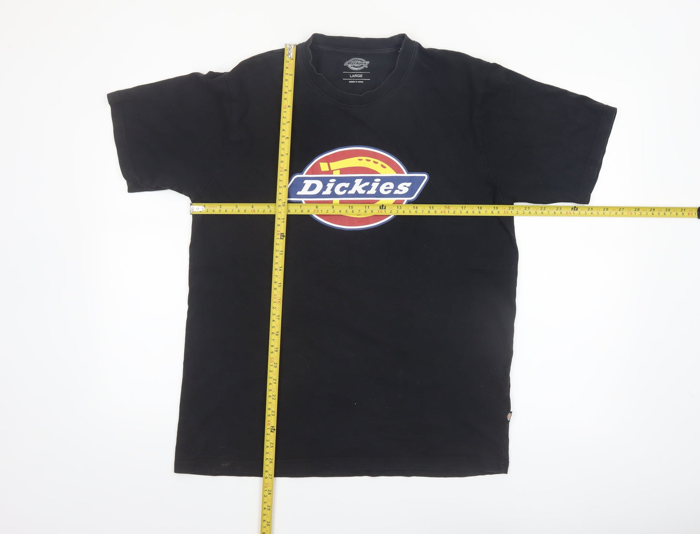 Dickies Men's Black Logo Graphic T-Shirt Size L