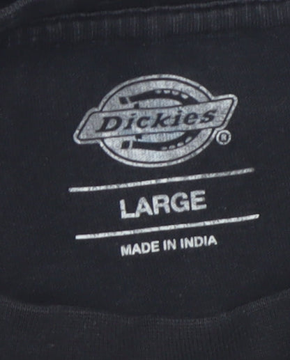 Dickies Men's Black Logo Graphic T-Shirt Size L