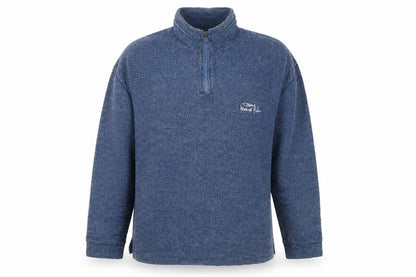 Weird Fish Mens Blue 1/4 Zip Pullover Sweatshirt Size M