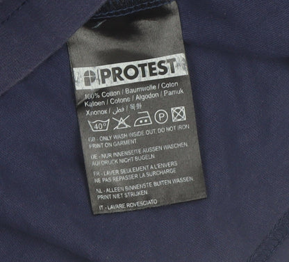 Protest Men's Blue XL Graphic Camper Van Regular Fit T-Shirt