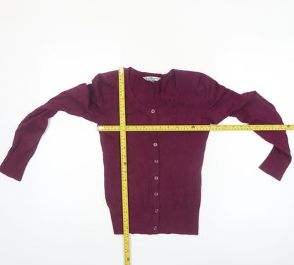 Clockhouse Women's Purple Long Sleeve Cardigan Size S