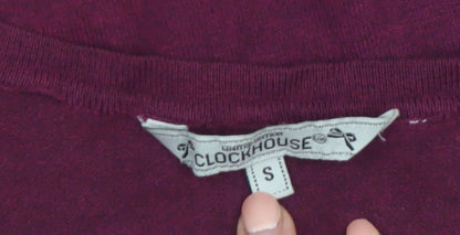 Clockhouse Women's Purple Long Sleeve Cardigan Size S