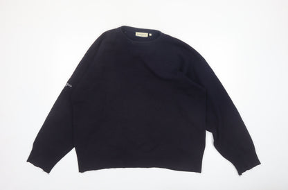 Glenmuir Women Black XL Lambswool Crew Neck Pullover Jumper
