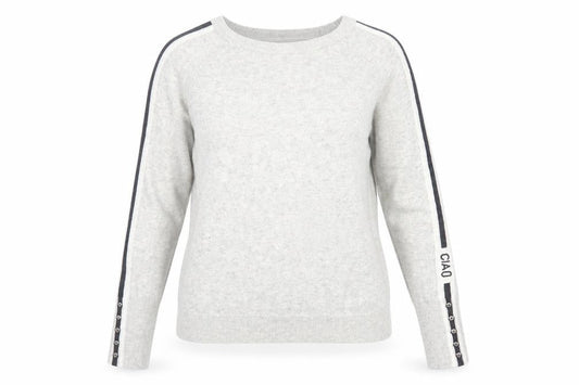 Mint Velvet Womens Grey Crew Neck Long Sleeve Pullover Jumper S