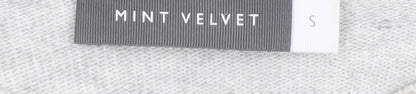 Mint Velvet Womens Grey Crew Neck Long Sleeve Pullover Jumper S