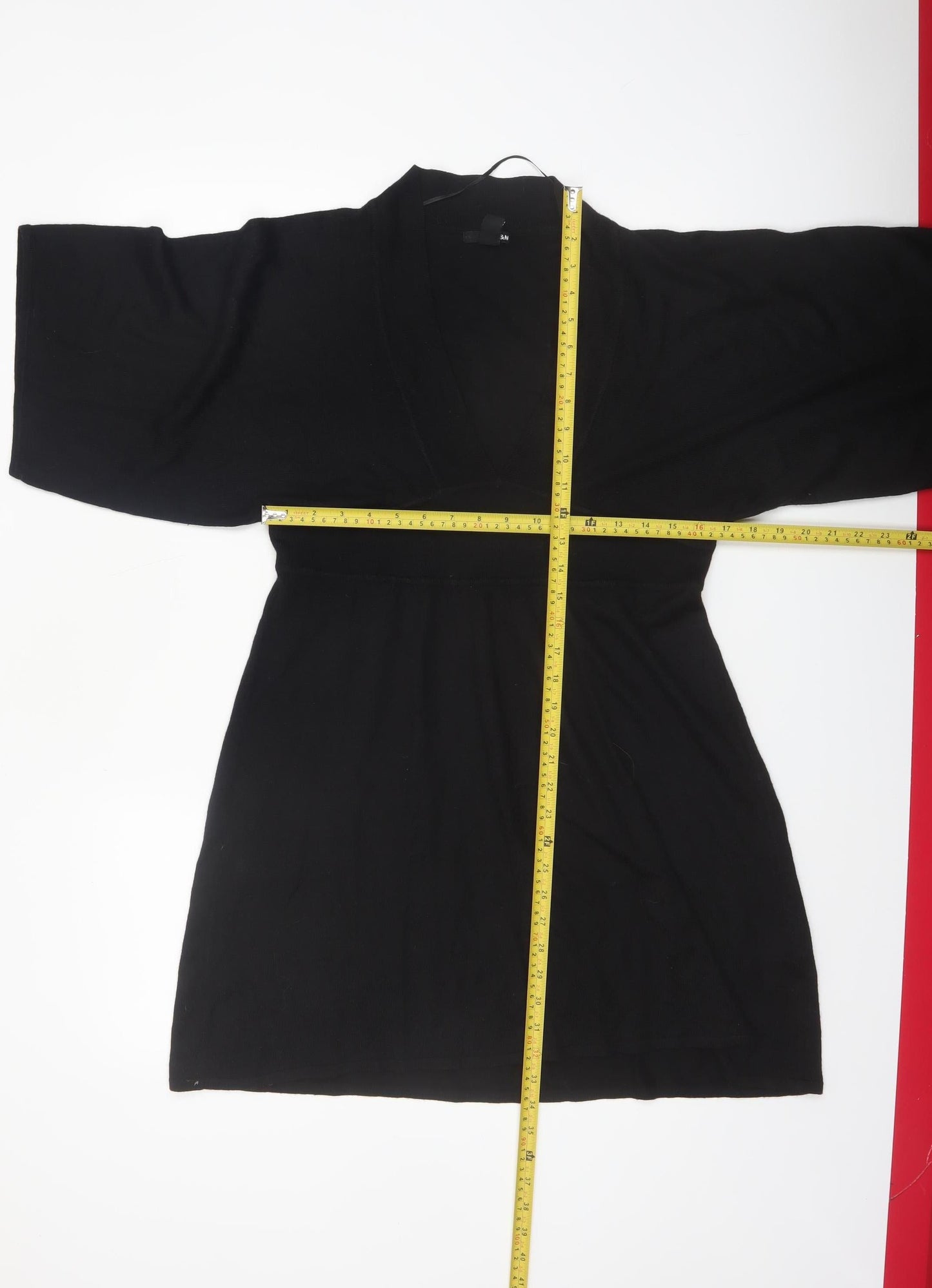 H&M Women’s Black Wool Blend Short Knit Dress Size 14