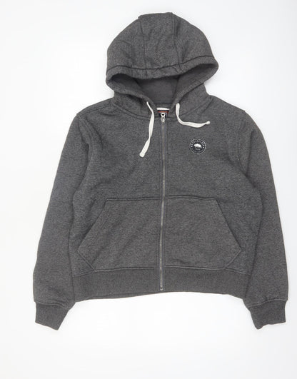 SoulCal & Co Women’s Grey Full Zip Hoodie Size 14 Cotton Blend