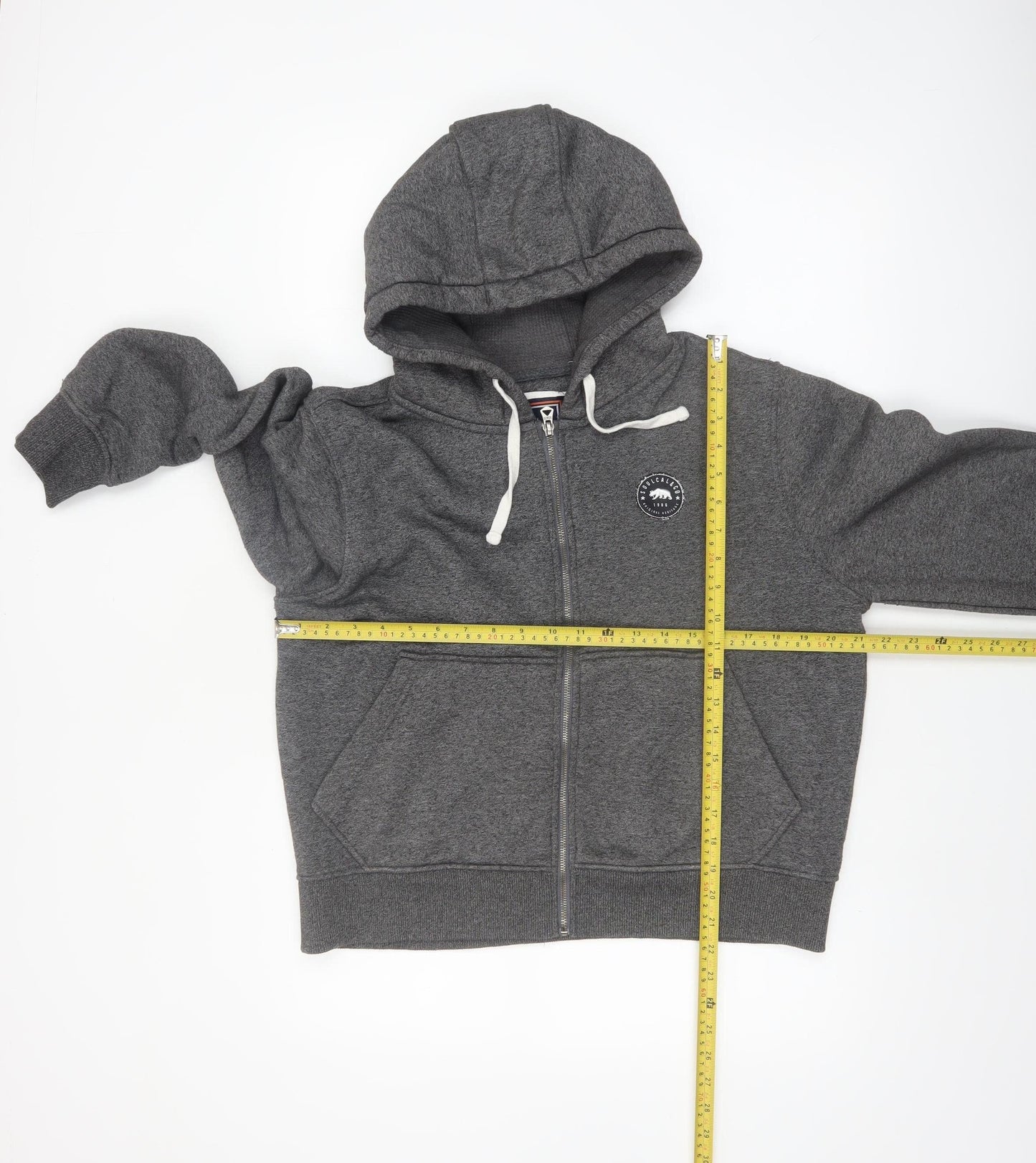 SoulCal & Co Women’s Grey Full Zip Hoodie Size 14 Cotton Blend