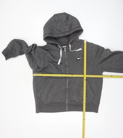 SoulCal & Co Women’s Grey Full Zip Hoodie Size 14 Cotton Blend