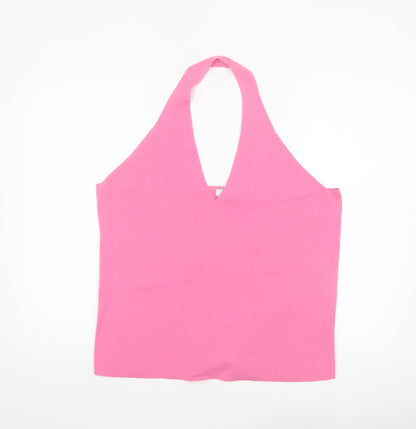 Marks and Spencer Women’s Pink Halter Neck Camisole Tank Top Size 22