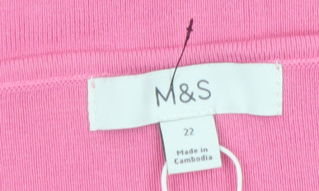 Marks and Spencer Women’s Pink Halter Neck Camisole Tank Top Size 22