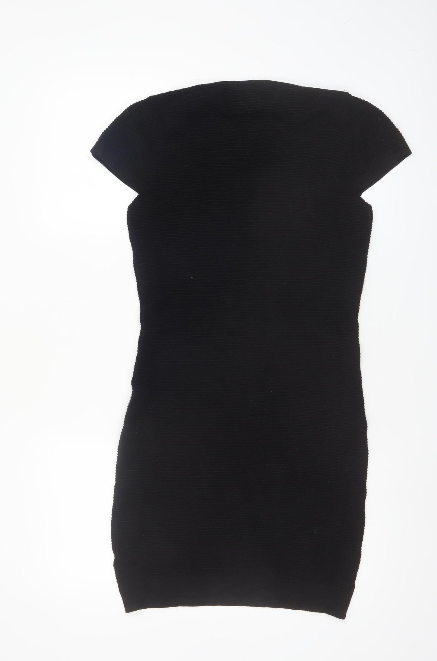 French Connection Women's Black Size 12 Bodycon Knit Dress