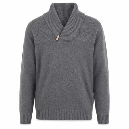 Marks & Spencer Blue Harbour Mens Grey XL Shawl Neck Jumper