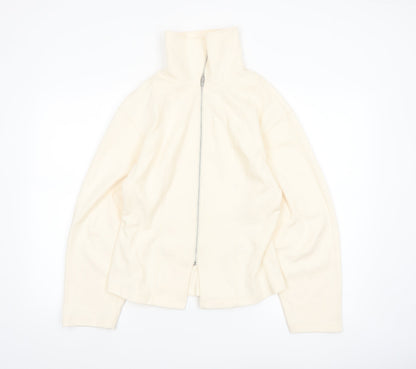 Marks and Spencer Women’s Ivory Full Zip Fleece Jacket Size 12
