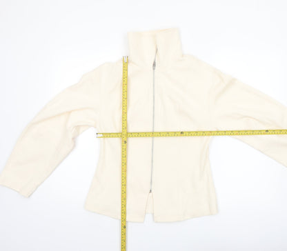 Marks and Spencer Women’s Ivory Full Zip Fleece Jacket Size 12