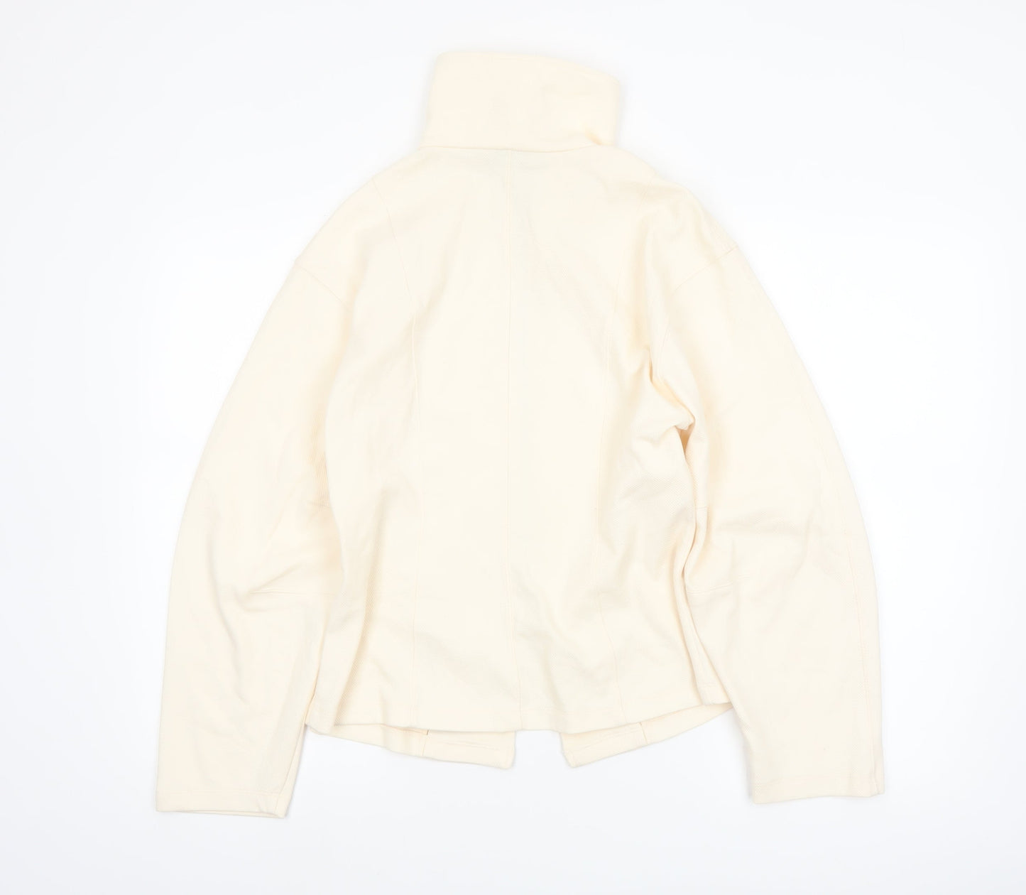 Marks and Spencer Women’s Ivory Full Zip Fleece Jacket Size 12