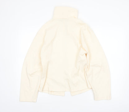 Marks and Spencer Women’s Ivory Full Zip Fleece Jacket Size 12