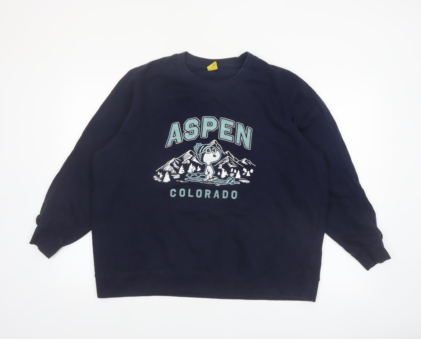 Marks and Spencer Peanuts Women's Blue L Pullover Sweatshirt Snoopy Aspen Design