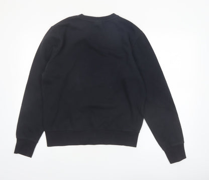 New Balance Men's Black Small Crew Neck Fleece Sweatshirt