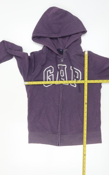 GAP Women's Purple Full Zip Hoodie Size M Cotton Blend