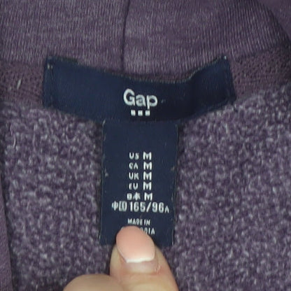 GAP Women's Purple Full Zip Hoodie Size M Cotton Blend