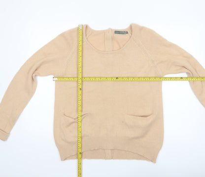 Mint Velvet Women's Beige Wool Angora Cardigan Size 16