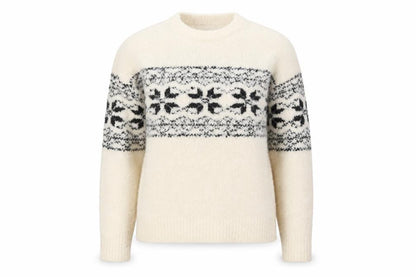 Marks and Spencer Women's Ivory Fair Isle Knit Jumper M