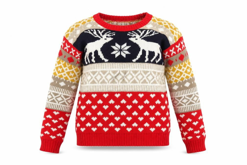 Boohoo Women's Multicoloured Fair Isle Christmas Jumper S Pullover Knit