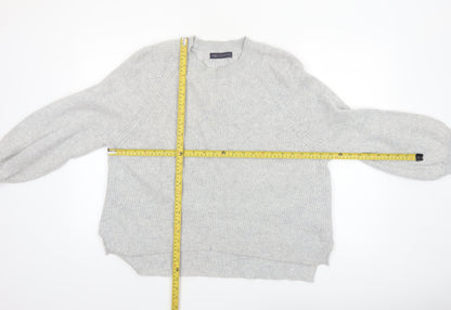 Marks and Spencer Womens Grey Alpaca Knit Pullover Jumper XL