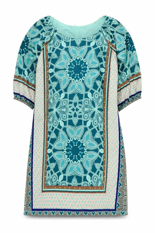 Derhy Women’s Multicoloured Silk Shift Dress Size S