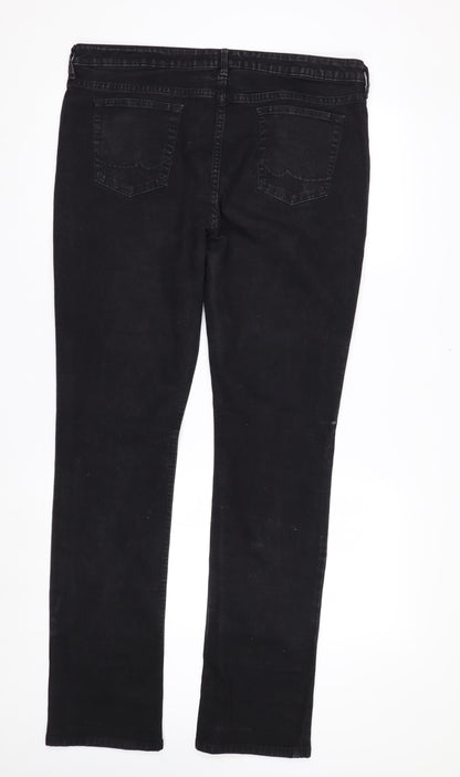 F&F Women's Black Stretch Straight Jeans Size 18 Long