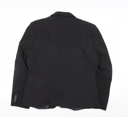 Brook Taverner Women's Black Single-Breasted Suit Jacket Size 14R