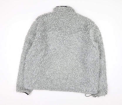 MKI Miyuki Zoku Men’s Grey Full Zip Fleece Sweatshirt Size L