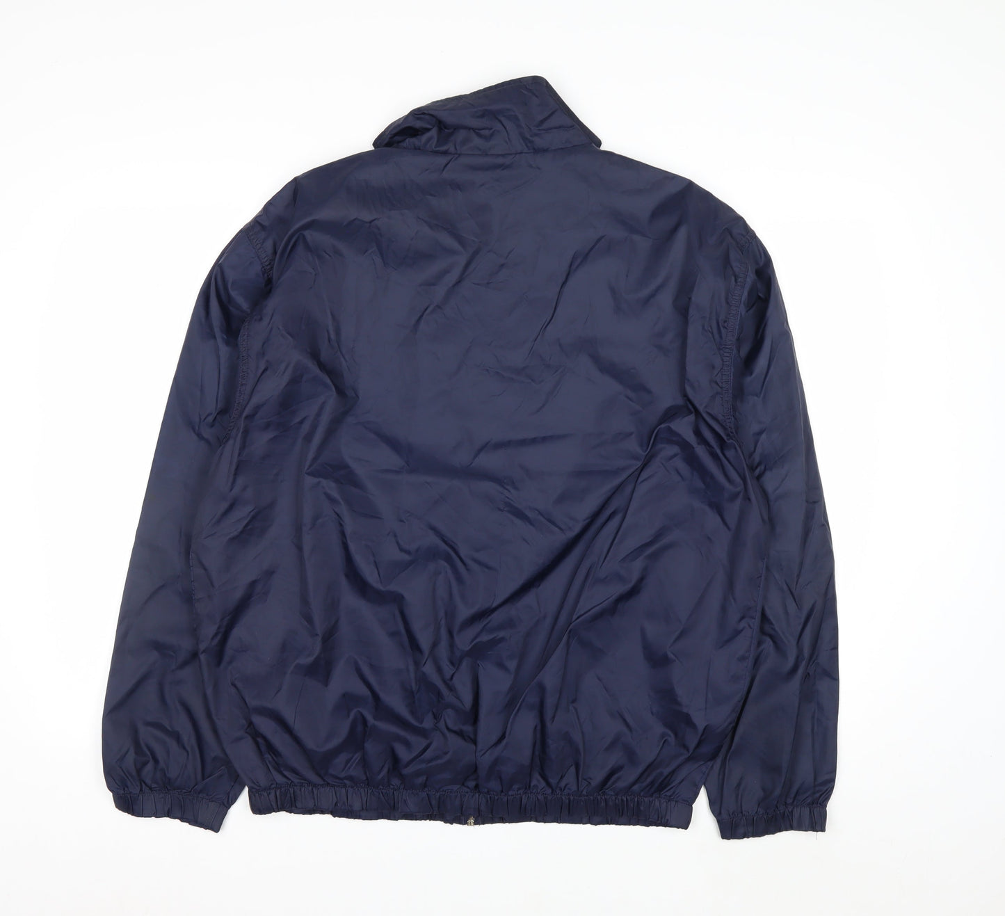 Michael Austin Men's Blue M Windbreaker Nylon Full Zip Jacket