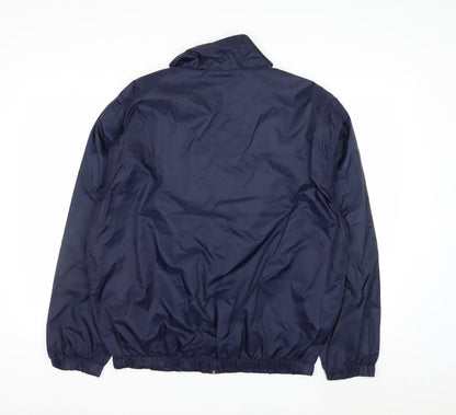 Michael Austin Men's Blue M Windbreaker Nylon Full Zip Jacket