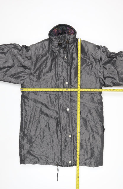 Be In The Current Seen Men's Grey Mid-Length Parka Jacket Size S
