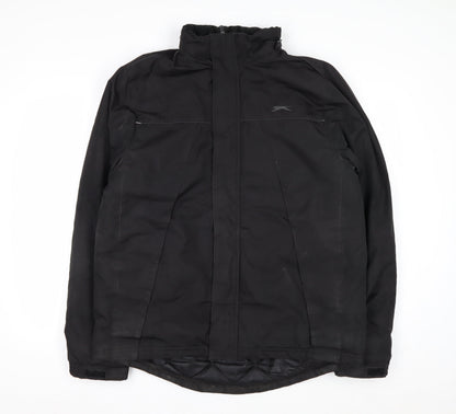 Slazenger Men's Black Medium Puffer Jacket Winter Coat