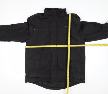 Slazenger Men's Black Medium Puffer Jacket Winter Coat