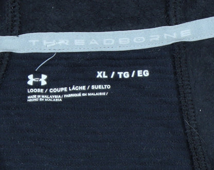 Under Armour Men's Black XL Full Zip Hoodie Sweatshirt