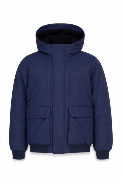 Primark Men’s Blue Hooded Padded Parka Jacket Size S
