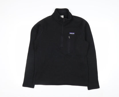 Patagonia Men's Black Fleece 1/2 Zip Pullover Sweatshirt Size M