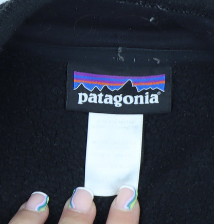 Patagonia Men's Black Fleece 1/2 Zip Pullover Sweatshirt Size M