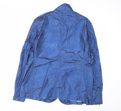 DKNY Men's Blue Lightweight Full Zip Jacket Size L Regular Fit