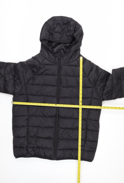 Primark Men's Black 2XL Puffer Hooded Winter Jacket