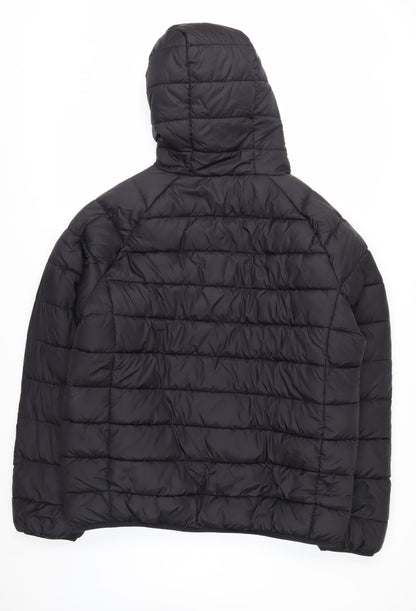 Primark Men's Black 2XL Puffer Hooded Winter Jacket