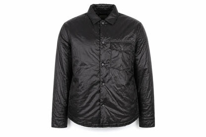 H&M Men's Black M Puffer Jacket Polyester Lightweight Mid-Length
